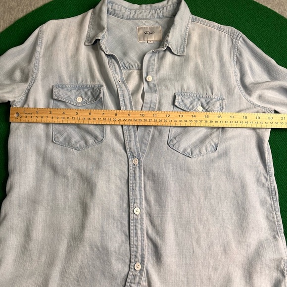 Rails Sky Blue Casual Shirt size M - Picture 6 of 8